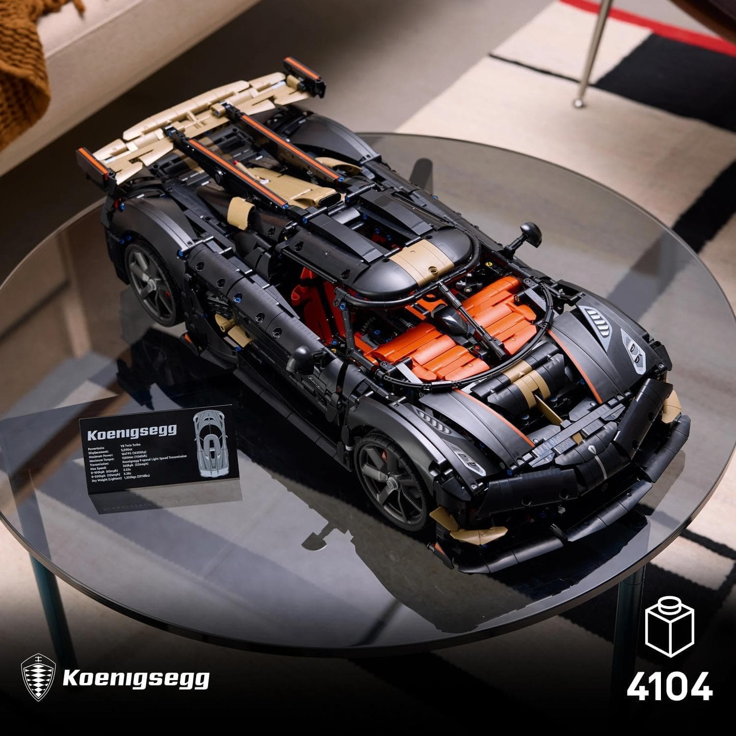 لگو 42232 Technic Koenigsegg Sadair's Spear بزرگسالان 4104 قطعه لگو 42232 Technic Koenigsegg Sadair's Spear بزرگسالان 4104 قطعه