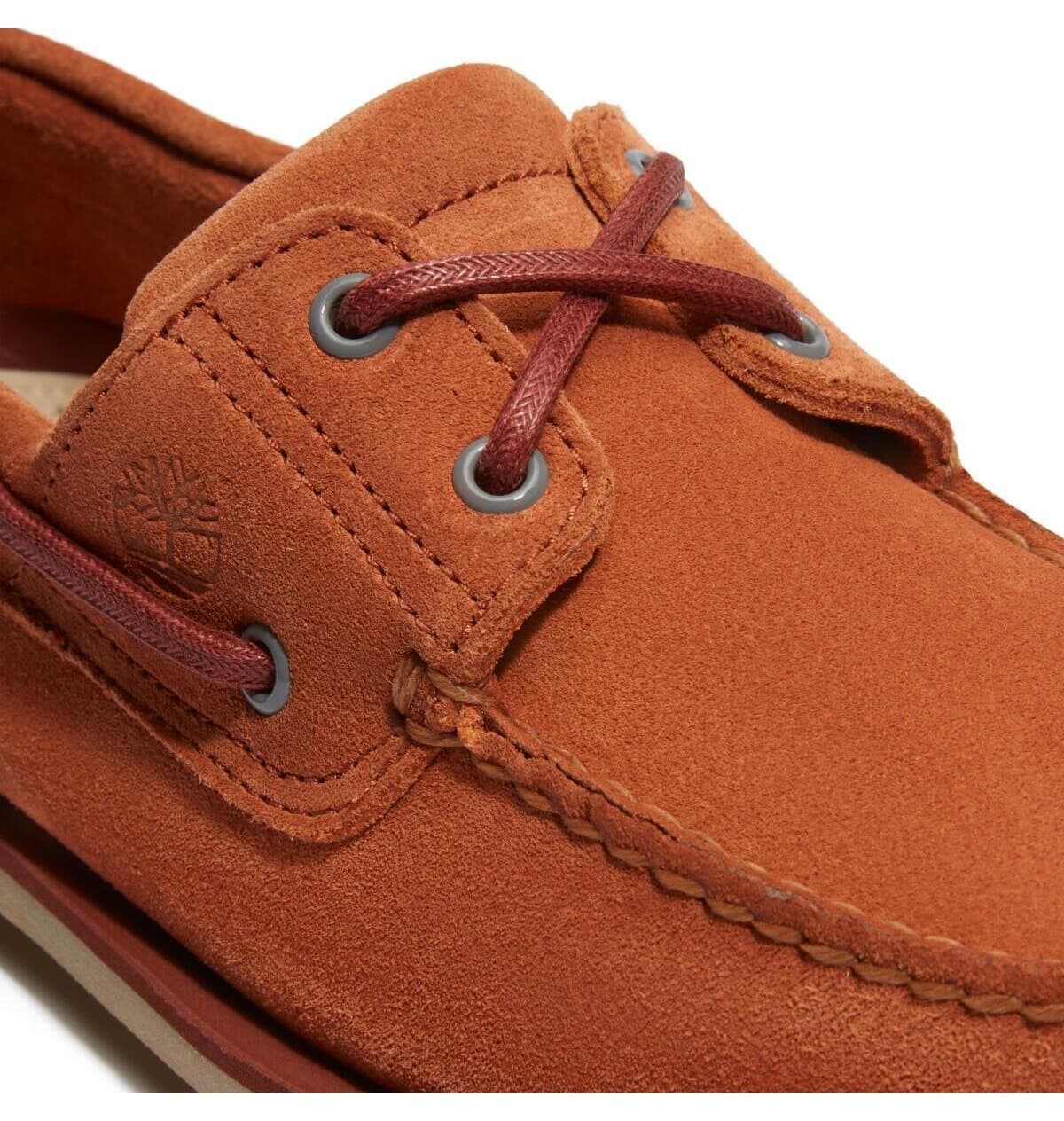 کفش لوفر مردانه Timberland Classic Boat Shoe نارنجی سوئدی کفش لوفر مردانه Timberland Classic Boat Shoe نارنجی سوئدی
