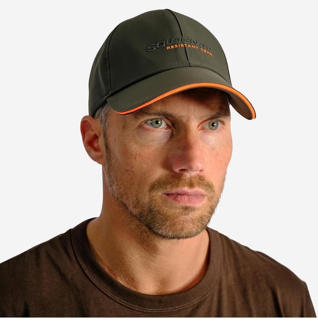 کلاه شکاری مردانه Decathlon Solognac ضد آب سبز مدل SG500 کلاه شکاری مردانه Decathlon Solognac ضد آب سبز مدل SG500