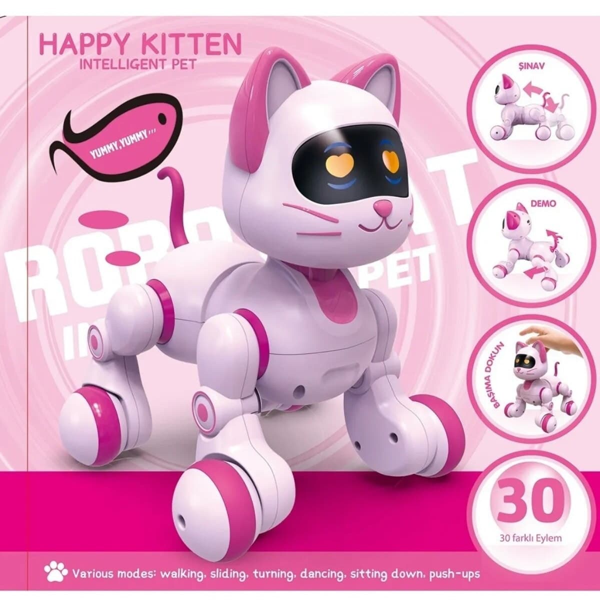 ربات اسباببازی گربهای آموزشی و تعاملی هوشمند کنترل از راه دور Brother Toys با ۳۰ عملکرد ربات اسباببازی گربهای آموزشی و تعاملی هوشمند کنترل از راه دور Brother Toys با ۳۰ عملکرد