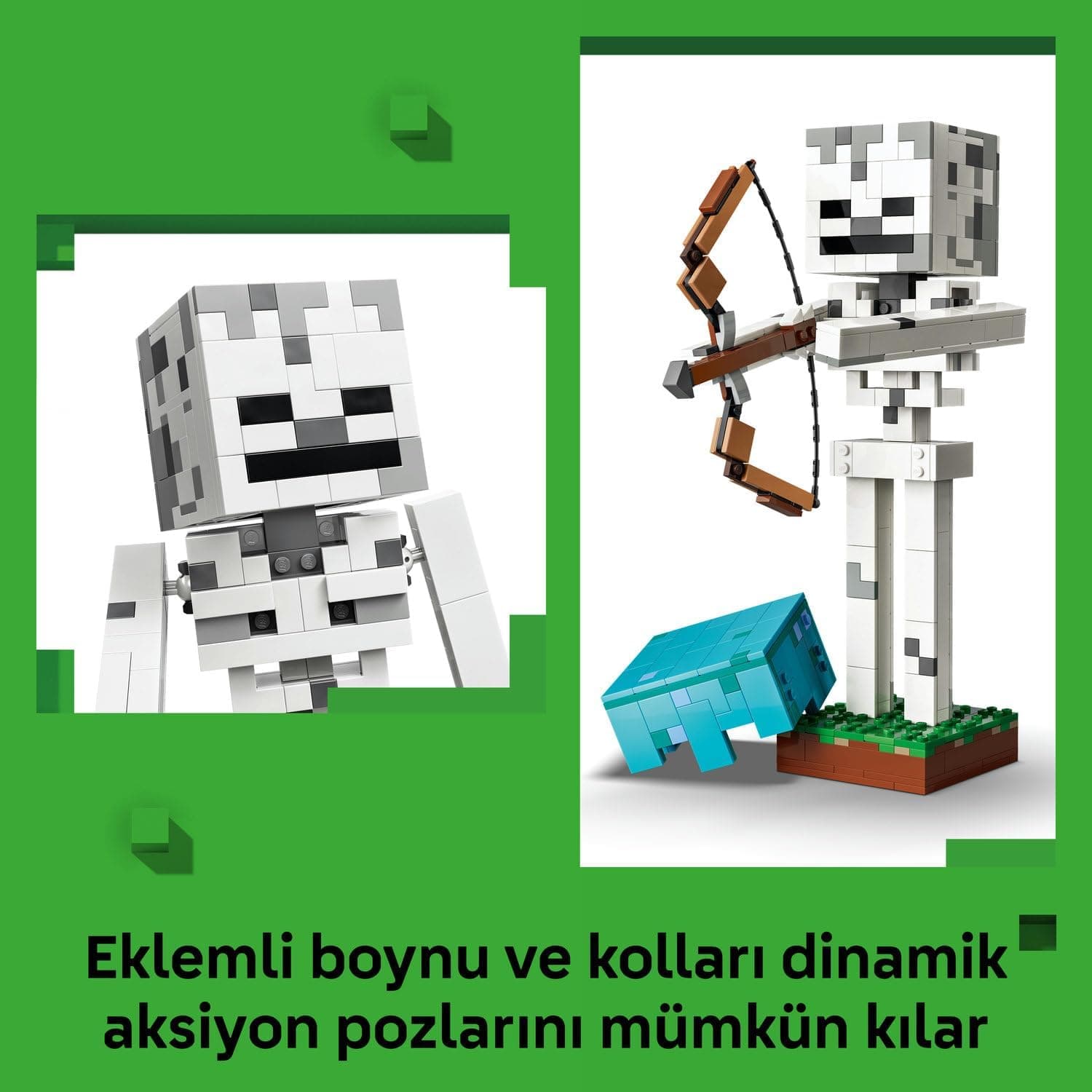 لگو Minecraft اسکلت مدل 21594 لگو Minecraft اسکلت مدل 21594