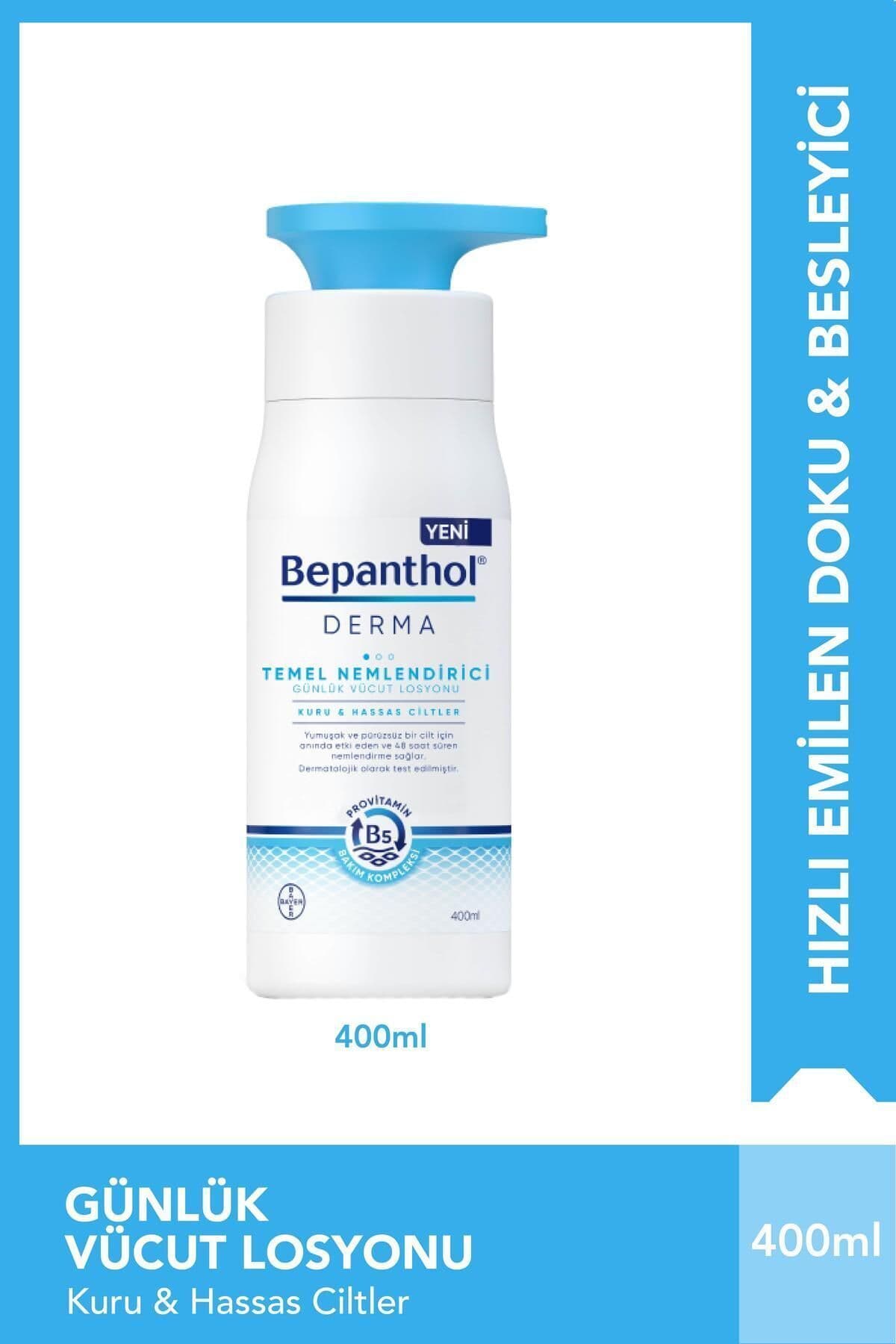 لوسیون مرطوبکننده پایه Bepanthol Derma 400 ml و 10 عدد لوسیون مراقبت روزانه بدن 10 ml لوسیون مرطوبکننده پایه Bepanthol Derma 400 ml و 10 عدد لوسیون مراقبت روزانه بدن 10 ml