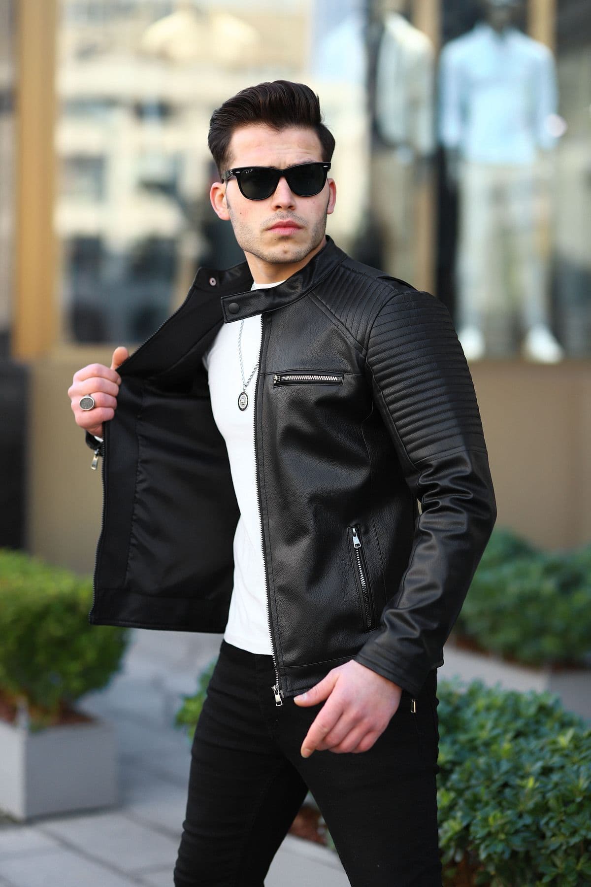 کاپشن چرمی مردانه BOYS MANS زمستانی کاپشن چرمی مردانه BOYS MANS زمستانی