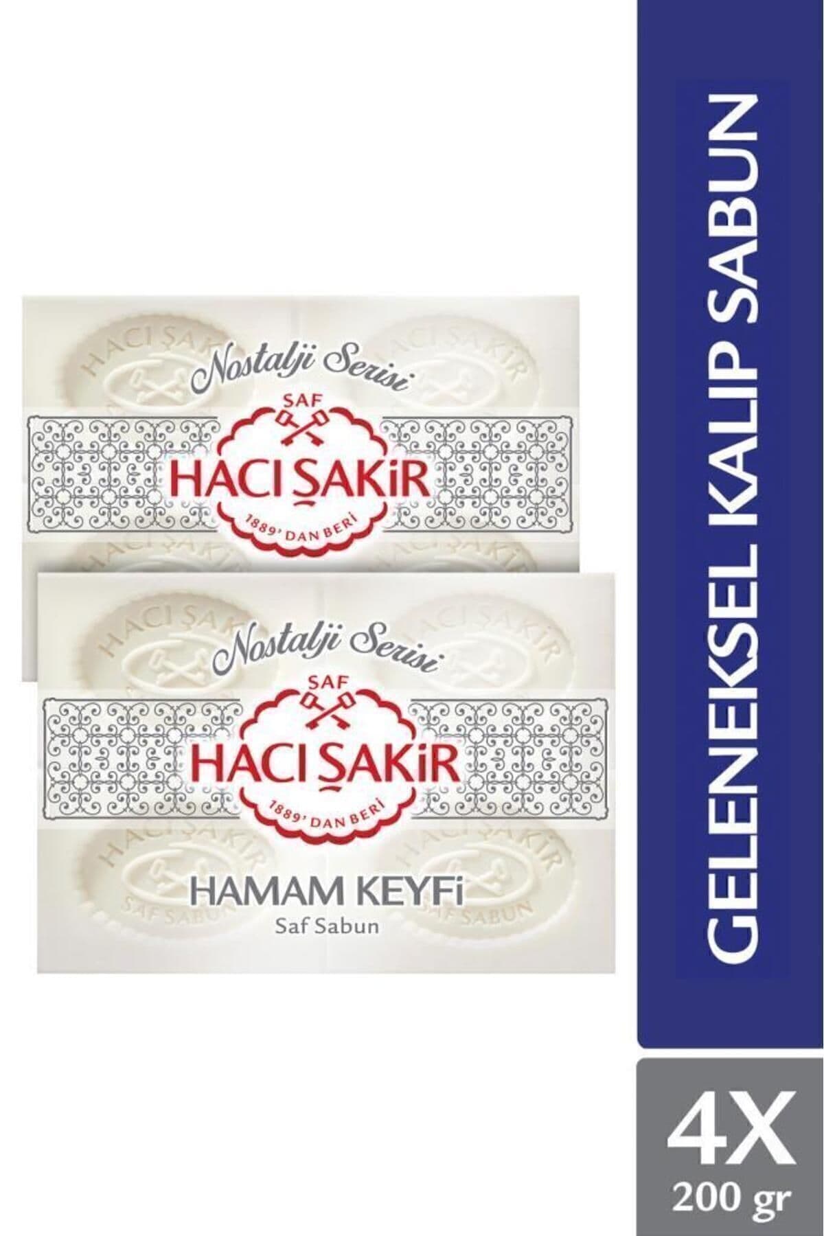 صابون Hacı Şakir سنتی سفید خالص Hamam Keyfi 4x200 gr X2 Adet صابون Hacı Şakir سنتی سفید خالص Hamam Keyfi 4x200 gr X2 Adet