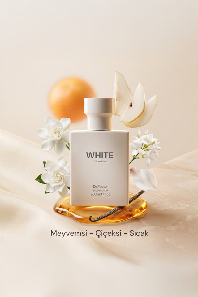 عطر زنانه Defacto White گلمیوهای 50ml مدل L8103AZNS عطر زنانه Defacto White گلمیوهای 50ml مدل L8103AZNS