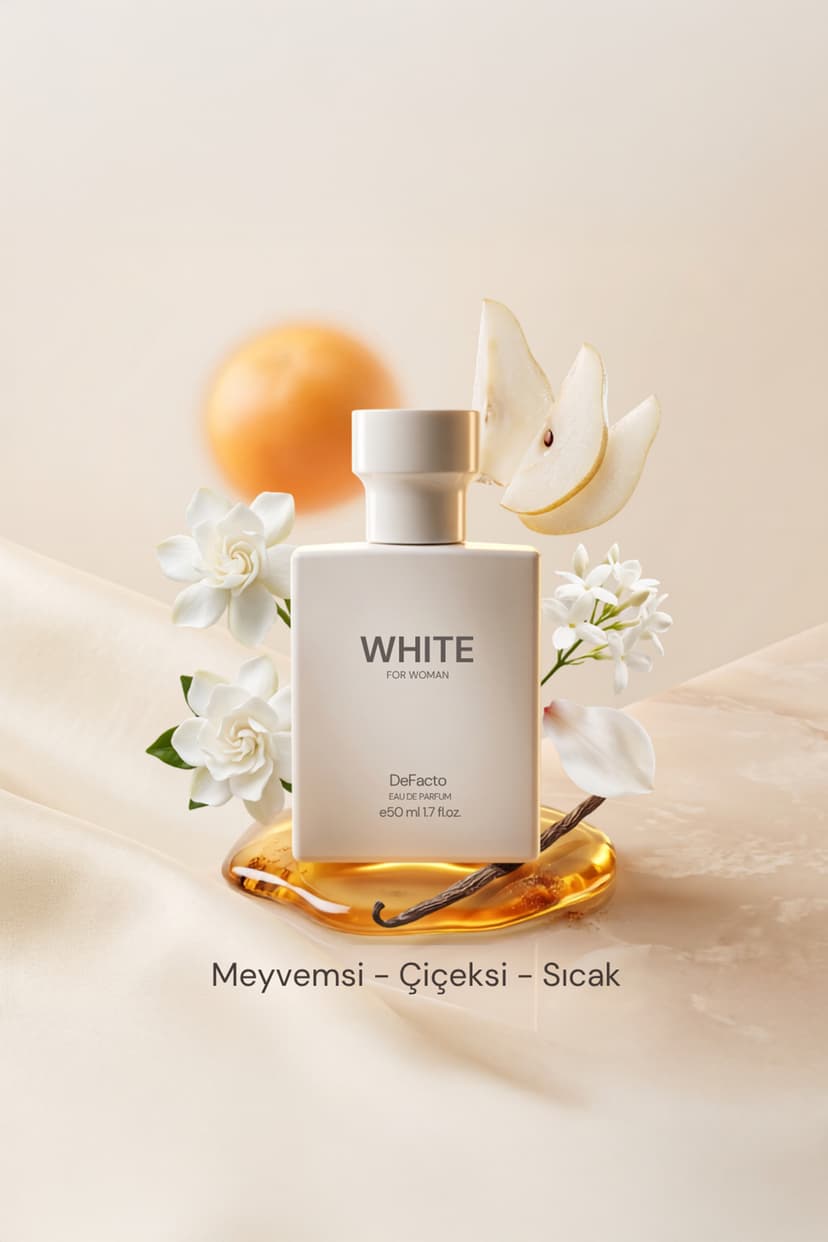 عطر زنانه Defacto White گلمیوهای 50ml مدل L8103AZNS عطر زنانه Defacto White گلمیوهای 50ml مدل L8103AZNS