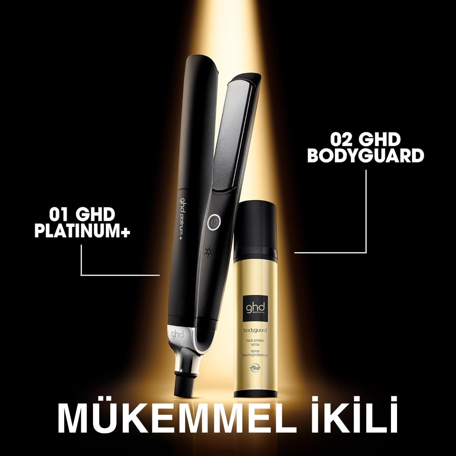 اتو مو ghd Platinum+ حالتدهنده حرفهای مشکی اتو مو ghd Platinum+ حالتدهنده حرفهای مشکی