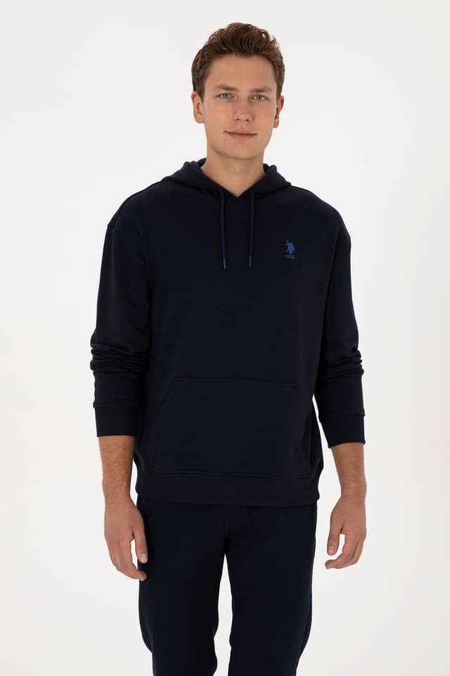 سوئیشرت مردانه U.S. Polo Assn. با کلاه فیت کامفورت سرمهای مدل 50313746-VR033 سوئیشرت مردانه U.S. Polo Assn. با کلاه فیت کامفورت سرمهای مدل 50313746-VR033