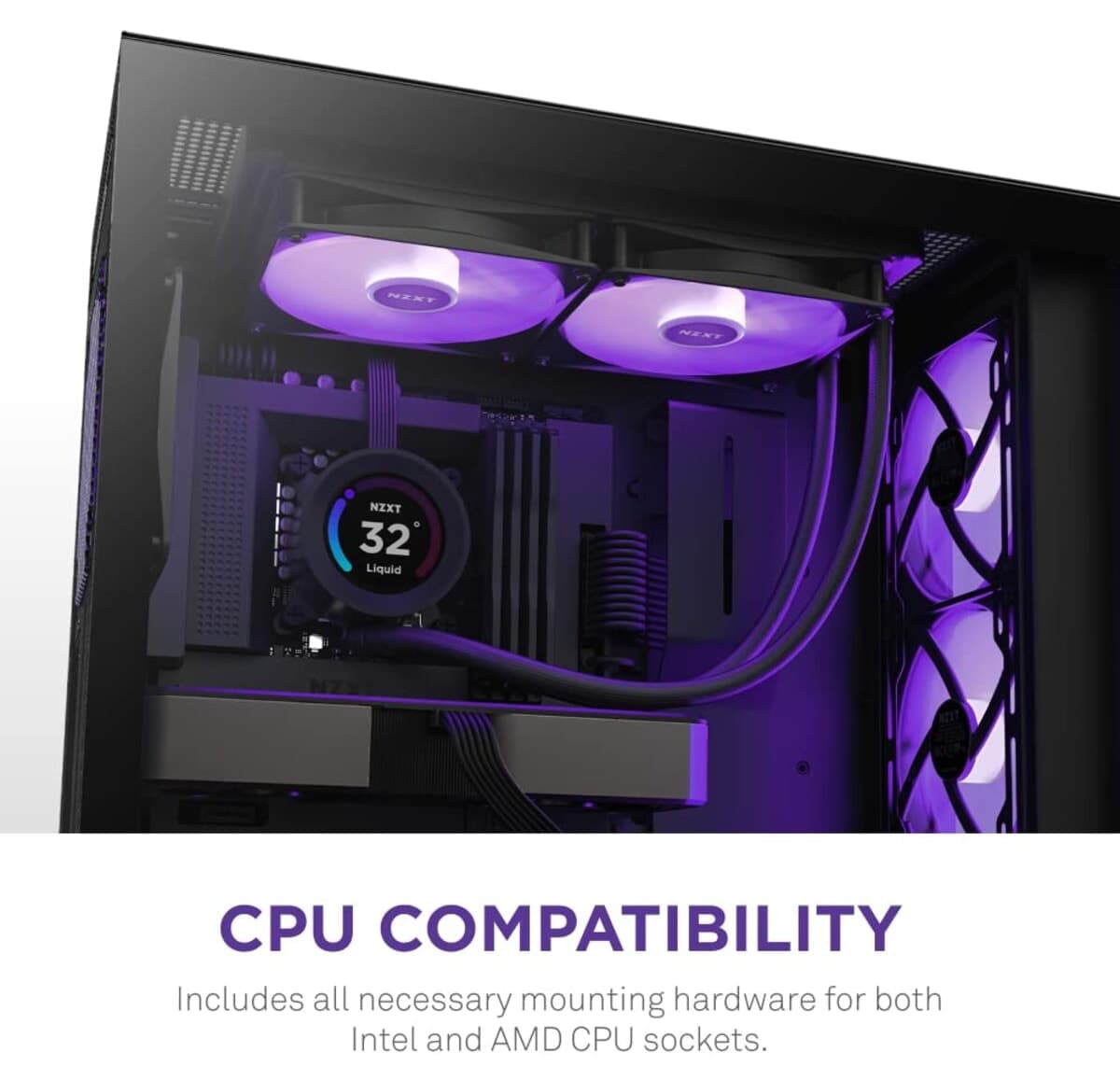 خنککننده مایع Nzxt KRAKEN ELITE با نمایشگر LCD RGB 280MM مدل RL-KR28E-B1 خنککننده مایع Nzxt KRAKEN ELITE با نمایشگر LCD RGB 280MM مدل RL-KR28E-B1
