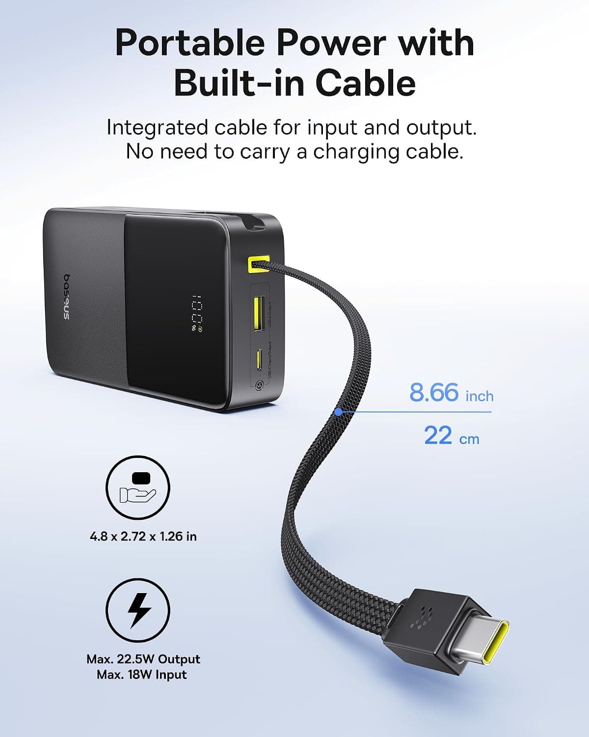 پاوربانک Baseus Enerfill FC51 ظرفیت 20K توان 22.5W مدل Pbank-Syh پاوربانک Baseus Enerfill FC51 ظرفیت 20K توان 22.5W مدل Pbank-Syh