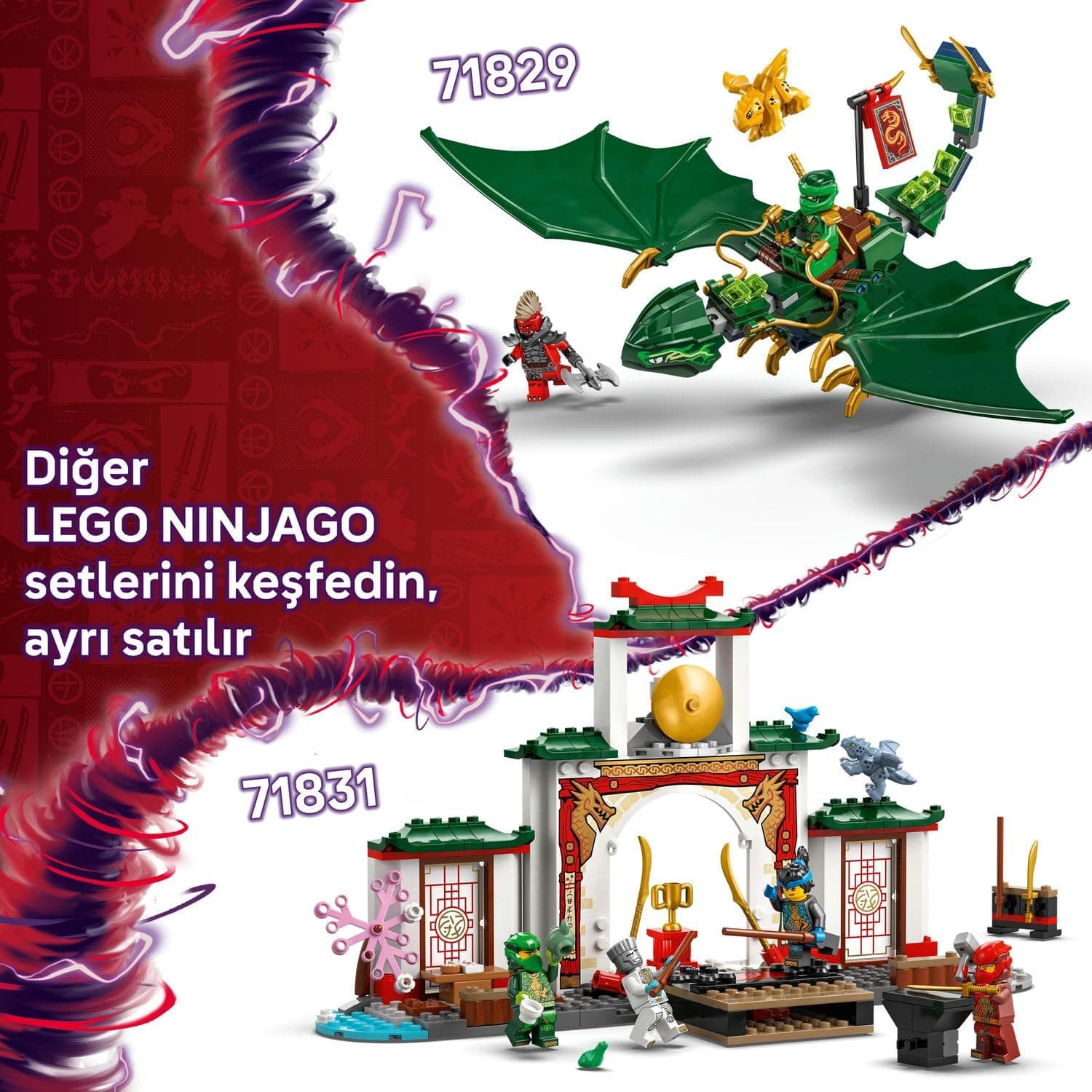 لگو NINJAGO اژدهای جنگل سبز لوید مدل 71829 لگو NINJAGO اژدهای جنگل سبز لوید مدل 71829