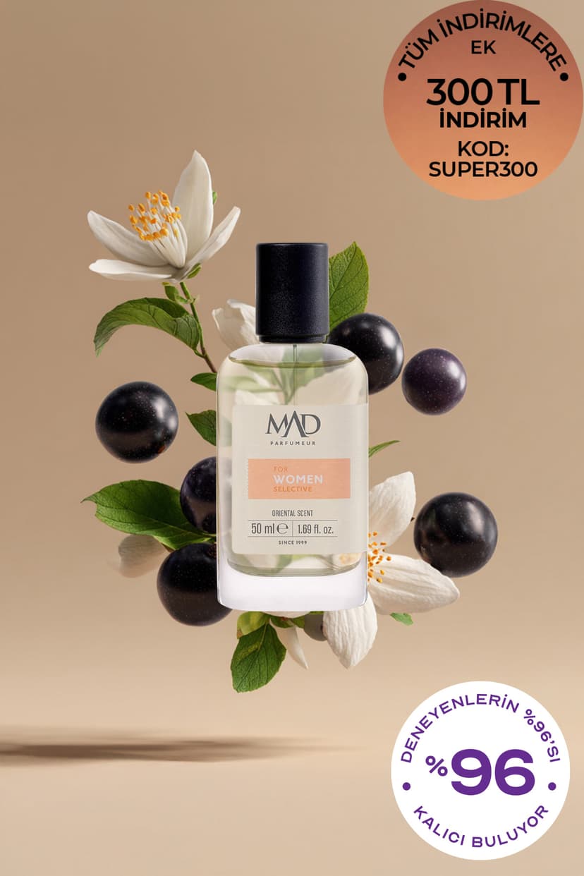 عطر زنانه Mad Parfüm Selective 50 ml مدل W201 عطر زنانه Mad Parfüm Selective 50 ml مدل W201