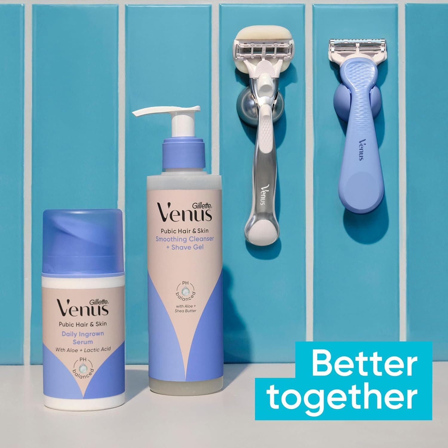 ماشین اصلاح بیکینی زنانه Gillette Venus با ۴ تیغ یدک ماشین اصلاح بیکینی زنانه Gillette Venus با ۴ تیغ یدک