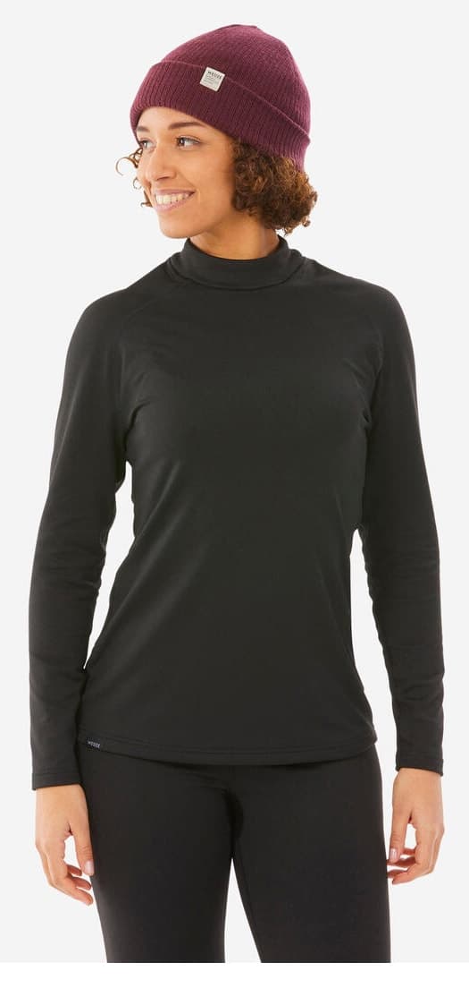 زیرپوش حرارتی زنانه اسکی Decathlon Wedze مشکی مدل BL 500 زیرپوش حرارتی زنانه اسکی Decathlon Wedze مشکی مدل BL 500