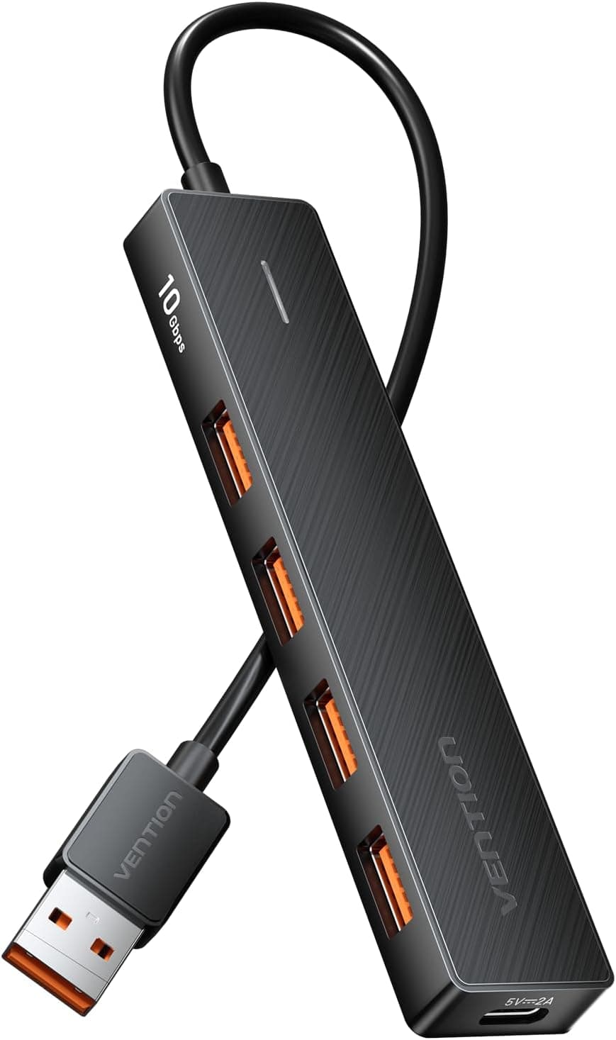 هاب USB 3.0 فوق نازک VENTION پشتیبانی شارژ ۴ پورت ۱ متری هاب USB 3.0 فوق نازک VENTION پشتیبانی شارژ ۴ پورت ۱ متری