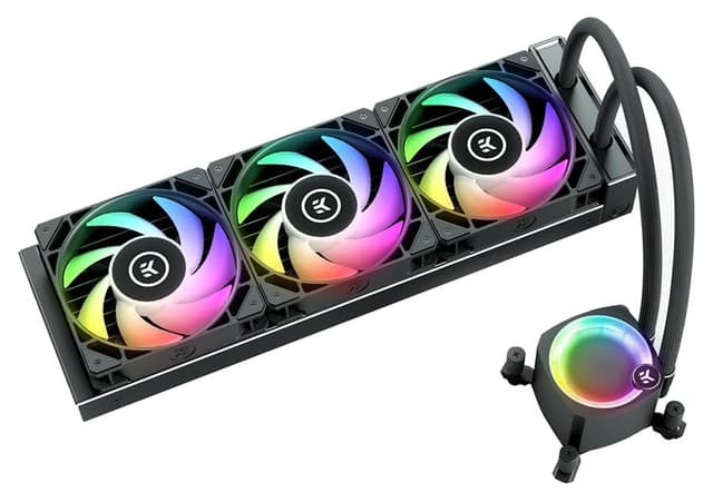 خنککننده مایع یکپارچه پردازنده EK با فنهای EK FPT مدل Nucleus AIO CR360 Lux D-RGB 120mm سازگار با Intel و AMD خنککننده مایع یکپارچه پردازنده EK با فنهای EK FPT مدل Nucleus AIO CR360 Lux D-RGB 120mm سازگار با Intel و AMD