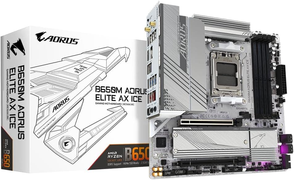 مادربرد Gigabyte برای پردازندههای AMD Ryzen 8000 مدل B650 AORUS ELITE AX ICE مادربرد Gigabyte برای پردازندههای AMD Ryzen 8000 مدل B650 AORUS ELITE AX ICE