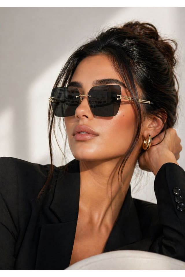 عینک آفتابی زنانه Modalucci کریستالی دودی مدل Ml 17 Bizote عینک آفتابی زنانه Modalucci کریستالی دودی مدل Ml 17 Bizote