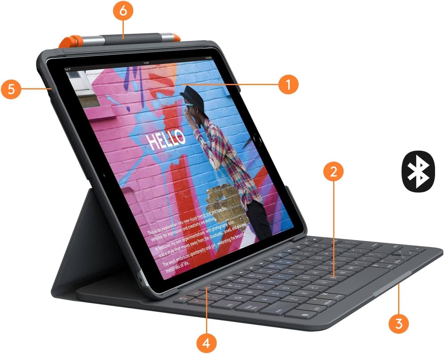 کیف تبلت Logitech مدل Slim Folio برای iPad نسل ۷ و ۸ کیف تبلت Logitech مدل Slim Folio برای iPad نسل ۷ و ۸