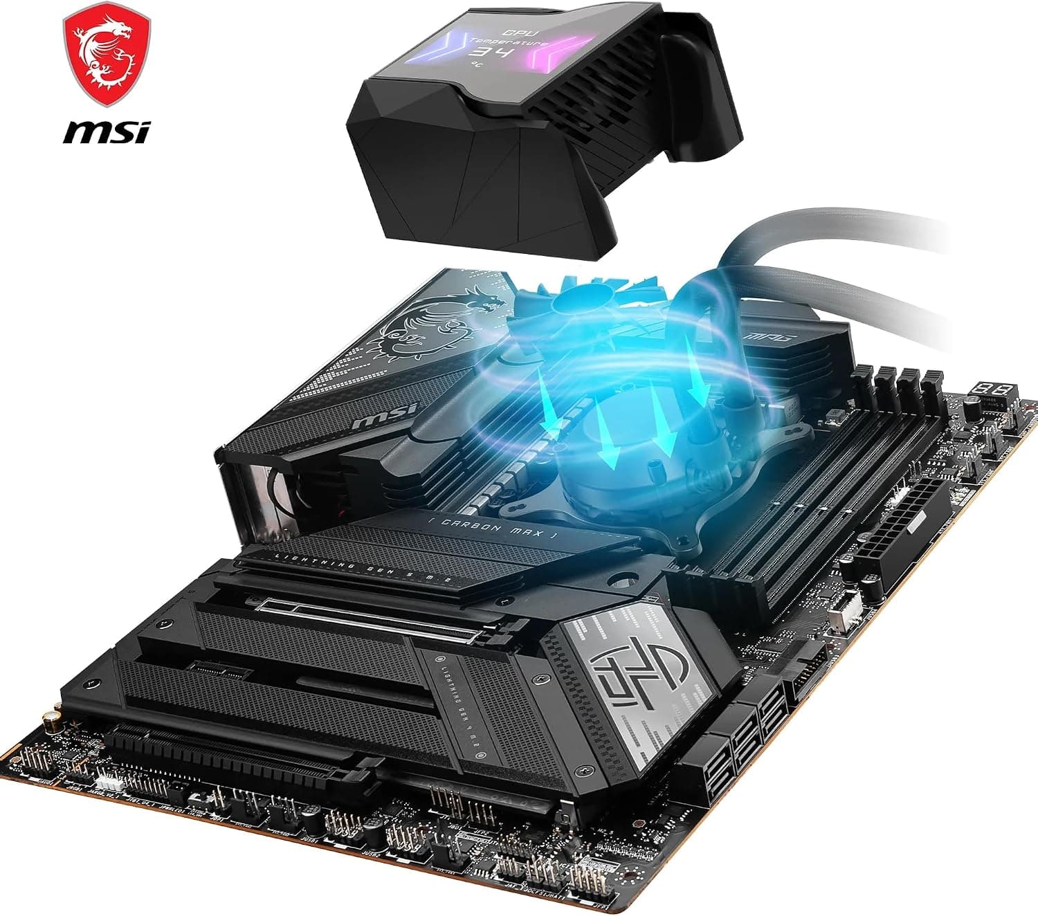 خنککننده مایع پردازنده MSI مشکی 240mm MPG CoreLiquid D240 خنککننده مایع پردازنده MSI مشکی 240mm MPG CoreLiquid D240