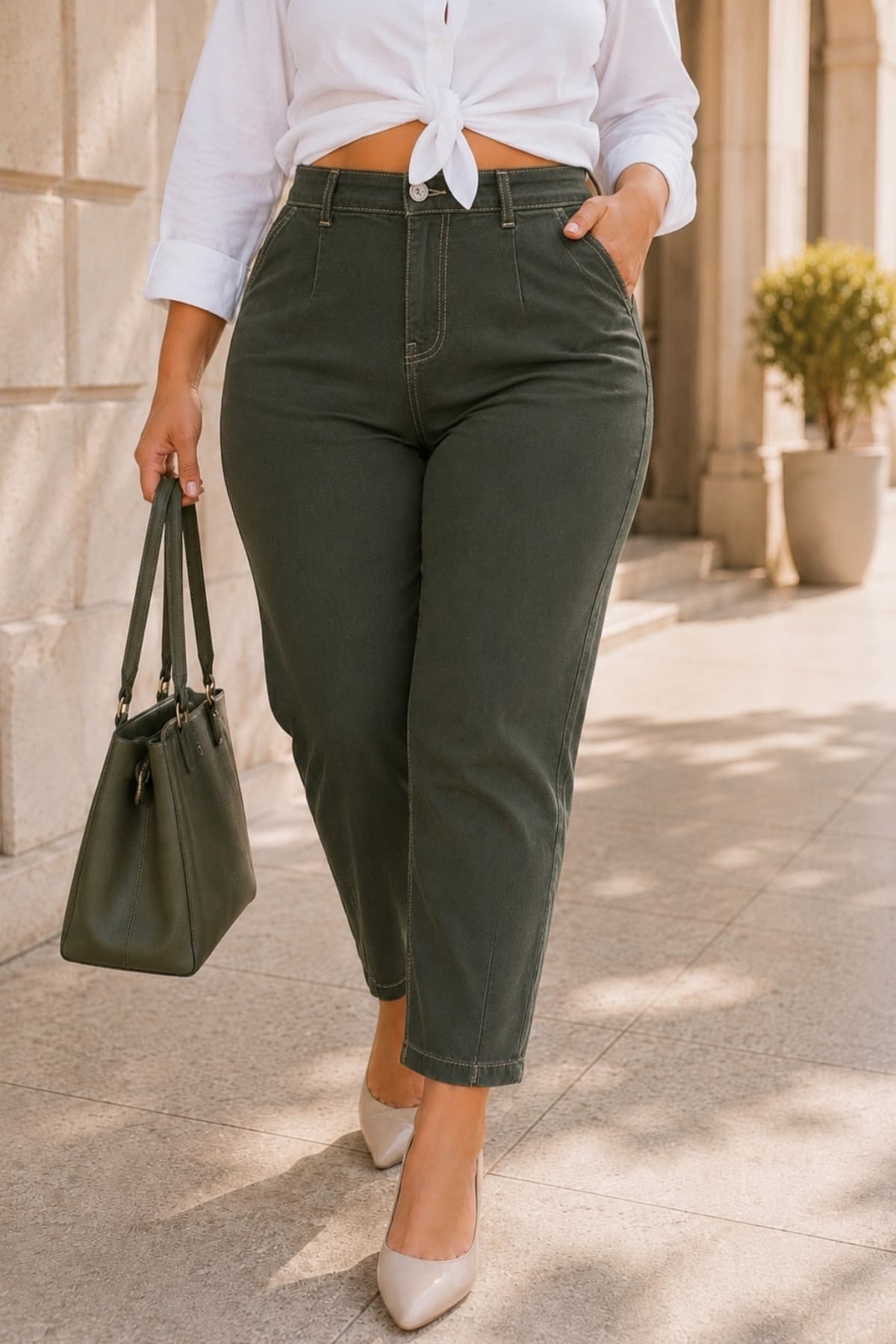 شلوار جین زنانه CEDY DENIM کمر بلند پاچه تنگ مدل C600 خاکی شلوار جین زنانه CEDY DENIM کمر بلند پاچه تنگ مدل C600 خاکی