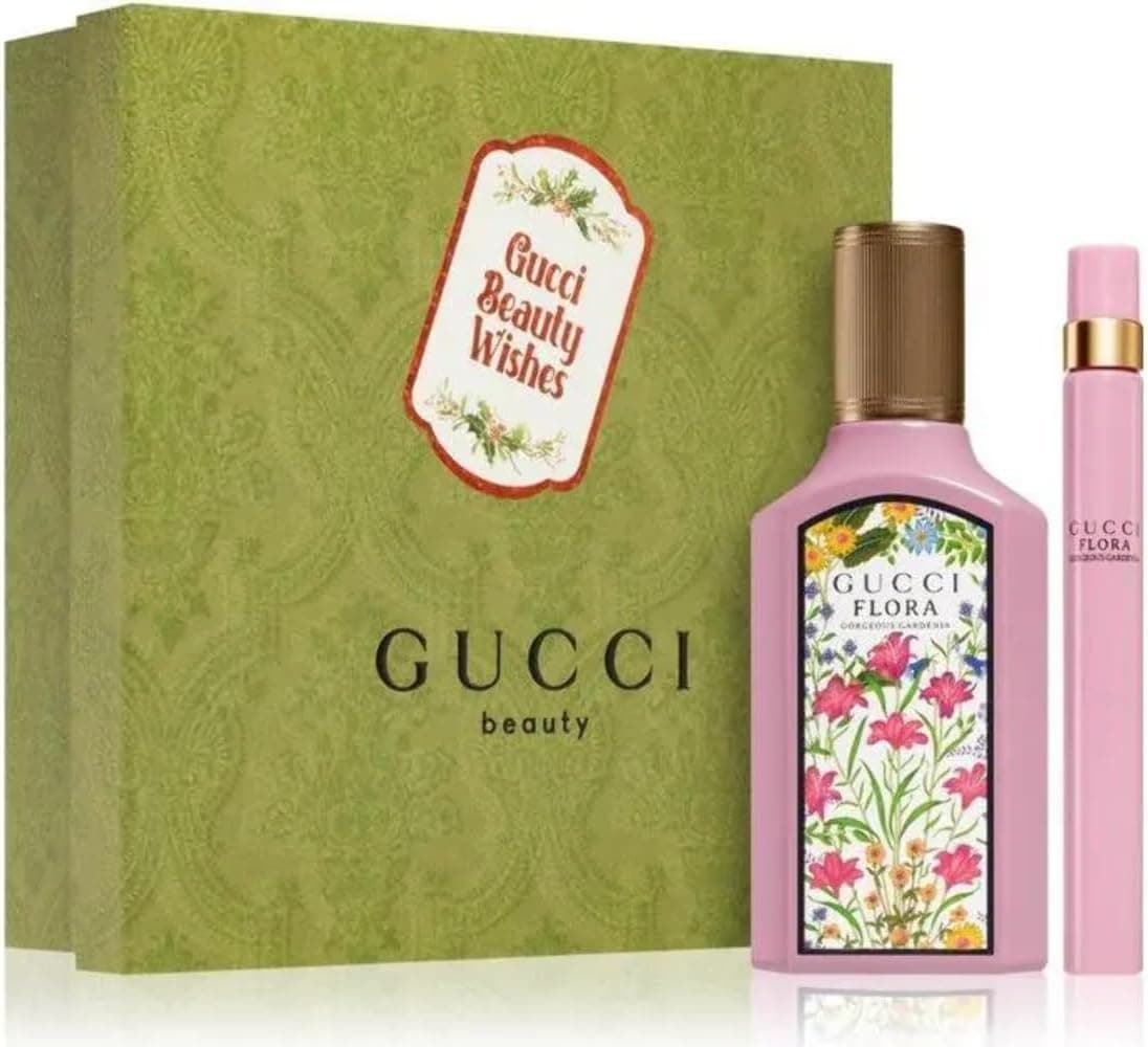 ست هدیه عطر زنانه Gucci Flora Gardenia ادو پرفیوم 100ml و 10ml ست هدیه عطر زنانه Gucci Flora Gardenia ادو پرفیوم 100ml و 10ml