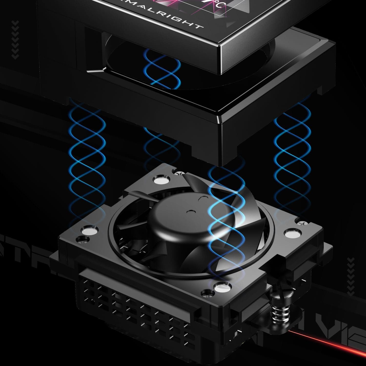 خنککننده مایع CPU Thermalright مشکی صفحه LCD 3.5 اینچی مدل Stream Vision 360 خنککننده مایع CPU Thermalright مشکی صفحه LCD 3.5 اینچی مدل Stream Vision 360