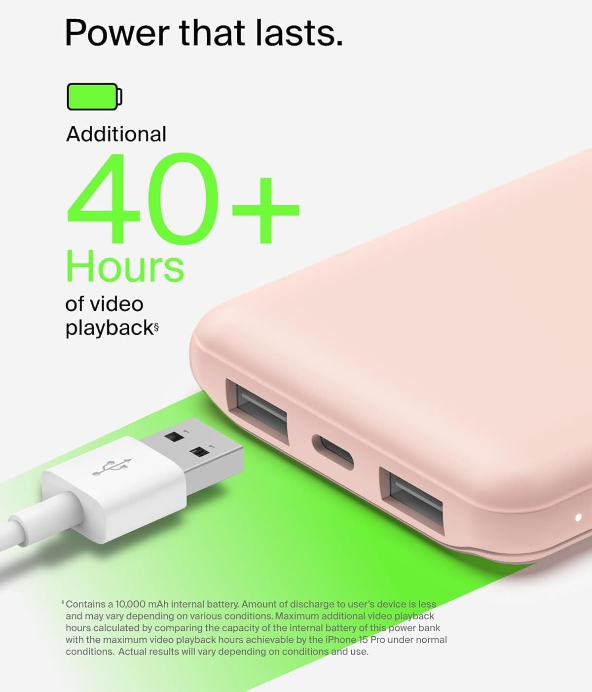 پاوربانک Belkin 10K رنگ رز پاوربانک Belkin 10K رنگ رز