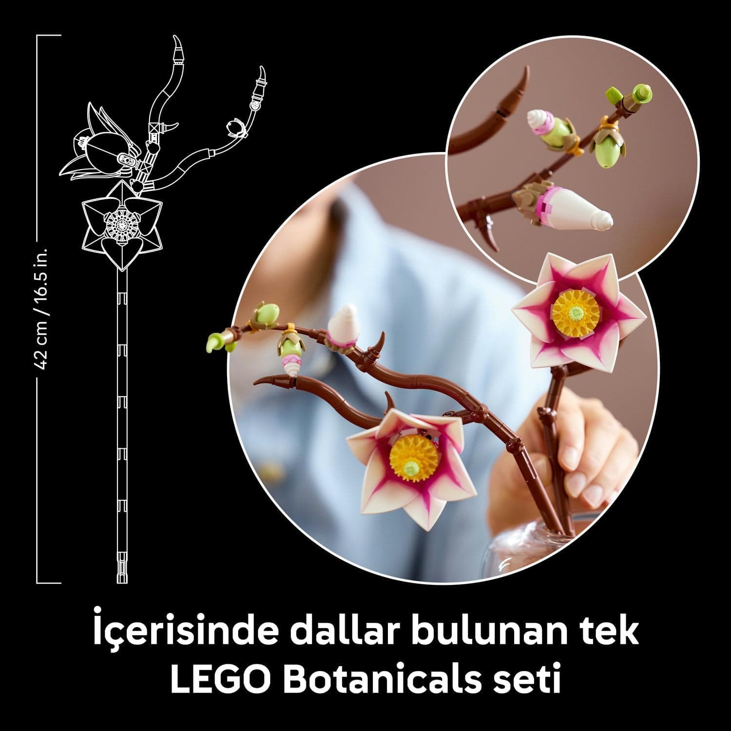 لگو Botanicals شاخههای ماگنولیا مدل 11510 لگو Botanicals شاخههای ماگنولیا مدل 11510