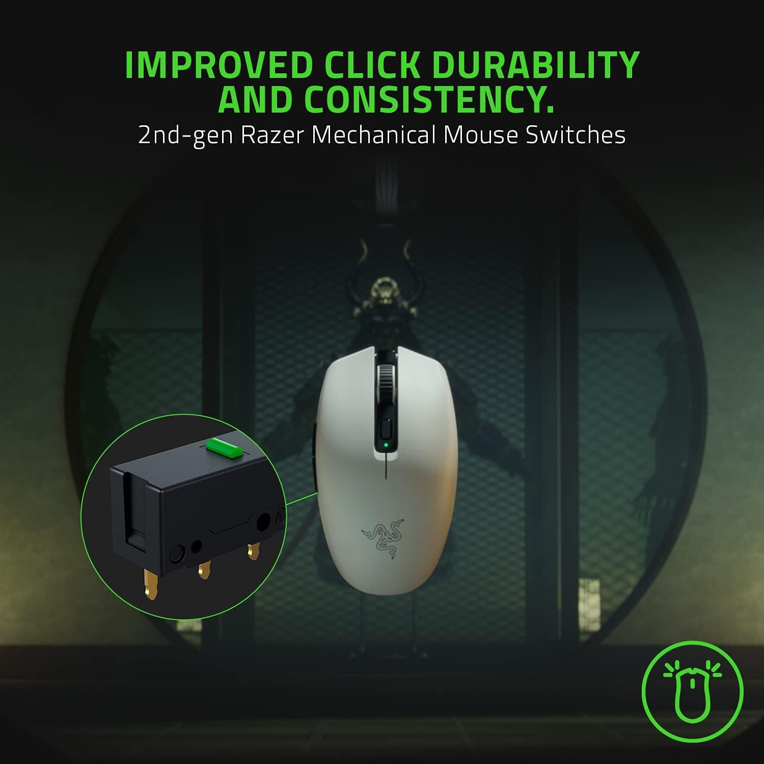 ماوس گیمینگ بیسیم همراه Razer با عمر باتری تا 950 ساعت، مدل Orochi V2، سفید ماوس گیمینگ بیسیم همراه Razer با عمر باتری تا 950 ساعت، مدل Orochi V2، سفید
