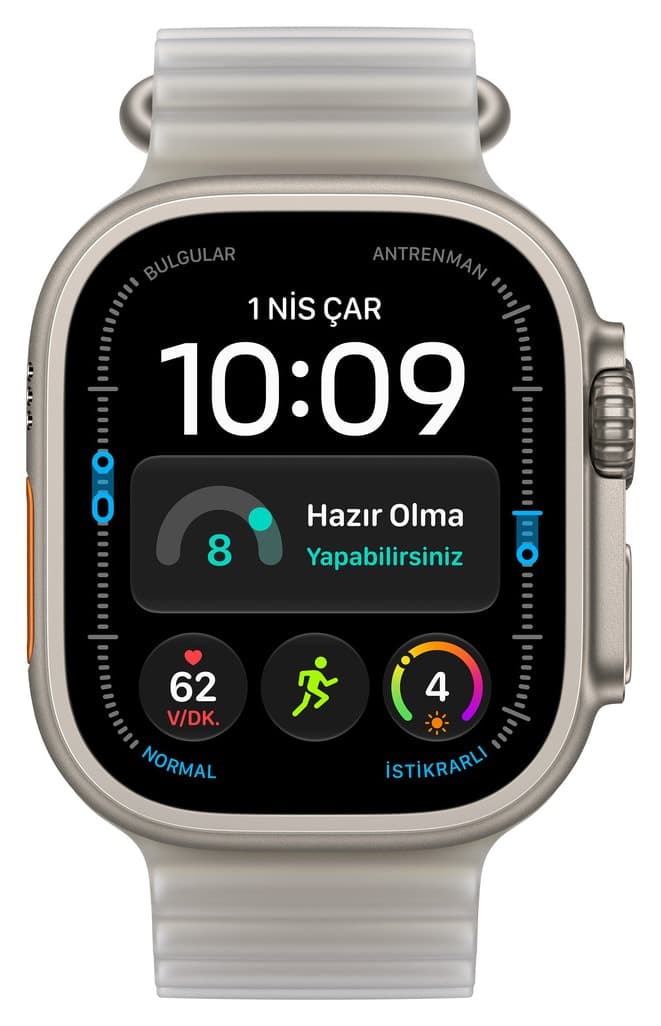 ساعت هوشمند Apple Watch Ultra 4 GPS+Cellular 49mm تیتانیوم طبیعی بند Ocean خاکستری یخی ساعت هوشمند Apple Watch Ultra 4 GPS+Cellular 49mm تیتانیوم طبیعی بند Ocean خاکستری یخی