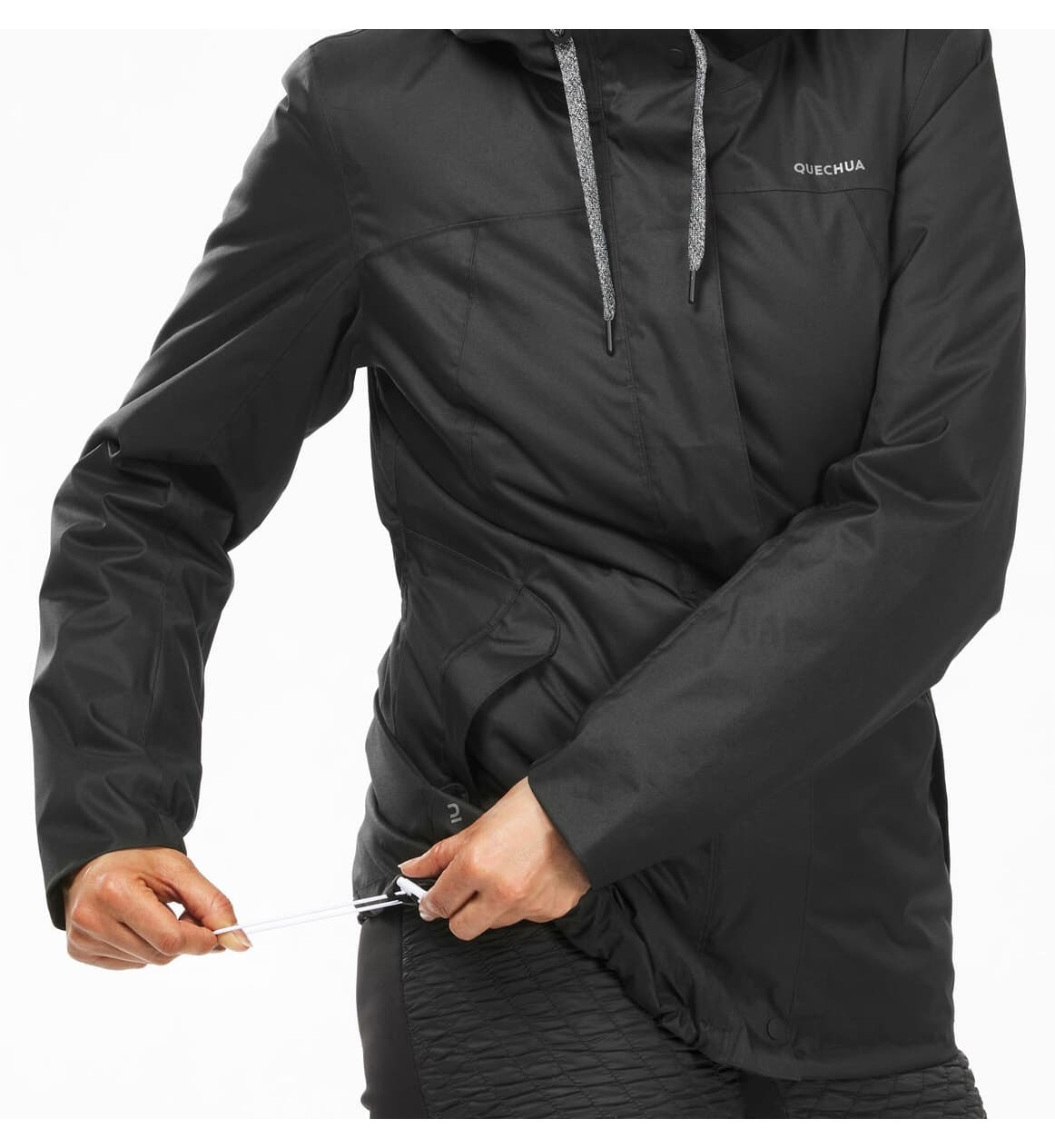 کاپشن زمستانی زنانه ضدآب Decathlon Quechua مشکی مناسب دمای -10 °C مدل NH500 کاپشن زمستانی زنانه ضدآب Decathlon Quechua مشکی مناسب دمای -10 °C مدل NH500