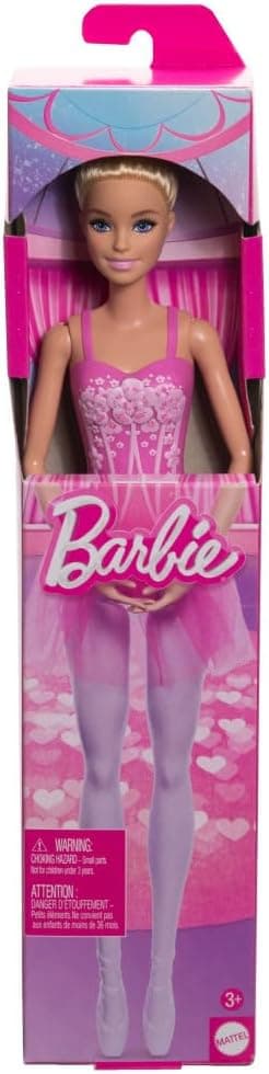 عروسک بالرین Barbie با موهای بلوند و دامن توتوی بنفش جداشدنی عروسک بالرین Barbie با موهای بلوند و دامن توتوی بنفش جداشدنی