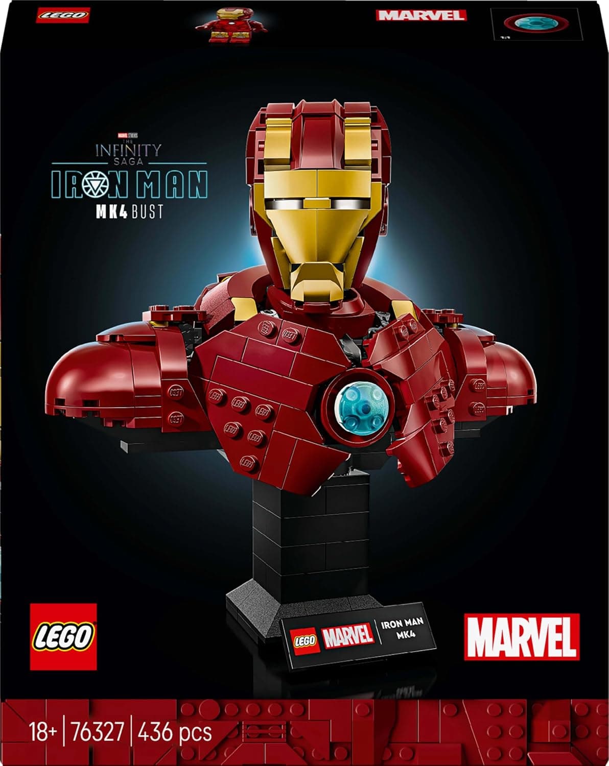 لگو Marvel Iron Man MK4 مجسمه نیمتنه مدل 76327 لگو Marvel Iron Man MK4 مجسمه نیمتنه مدل 76327