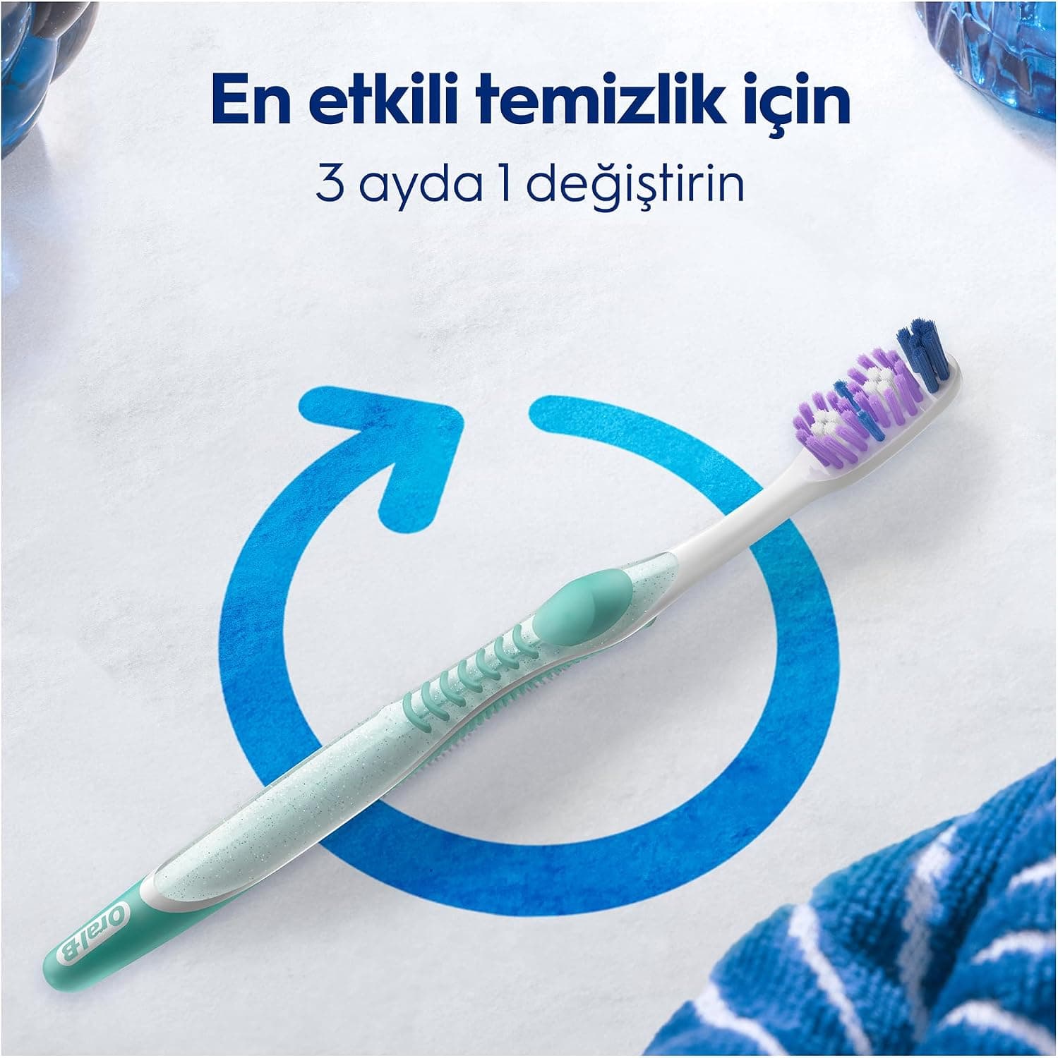 مسواک Oral-B سفیدکننده پیشرفته مدل Pro-3DWhite با سختی متوسط مسواک Oral-B سفیدکننده پیشرفته مدل Pro-3DWhite با سختی متوسط
