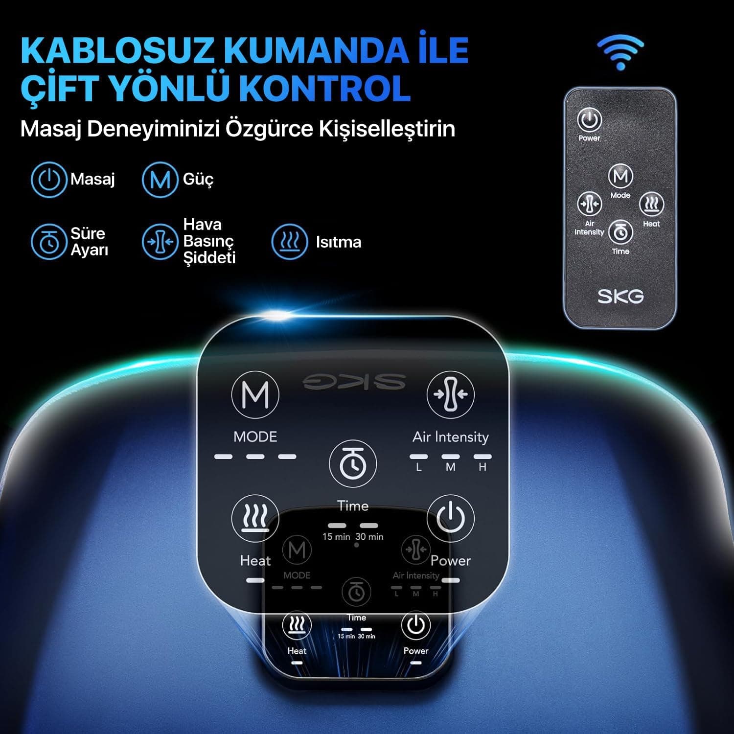 دستگاه ماساژ پا SKG مدل YS100 گرمایشی ریموتدار شیاتسو و فشار هوا دستگاه ماساژ پا SKG مدل YS100 گرمایشی ریموتدار شیاتسو و فشار هوا