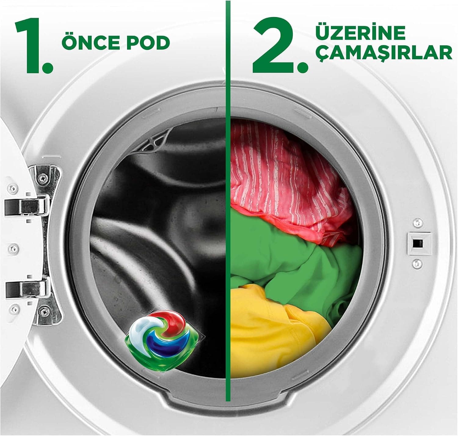 کپسول شوینده لباس Ariel Hepsi1Arada PODS با لکهبری Oxi برای لباسهای سفید و رنگی 30 شستوشو کپسول شوینده لباس Ariel Hepsi1Arada PODS با لکهبری Oxi برای لباسهای سفید و رنگی 30 شستوشو