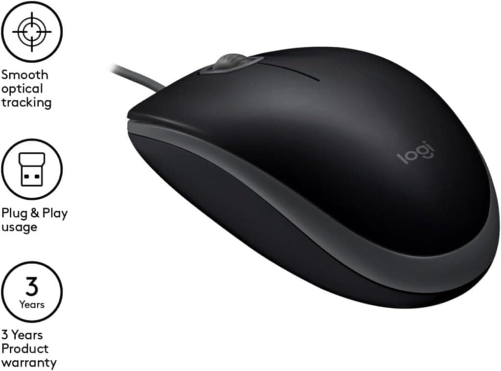 ماوس Logitech بیصدا مدل B110 ماوس Logitech بیصدا مدل B110