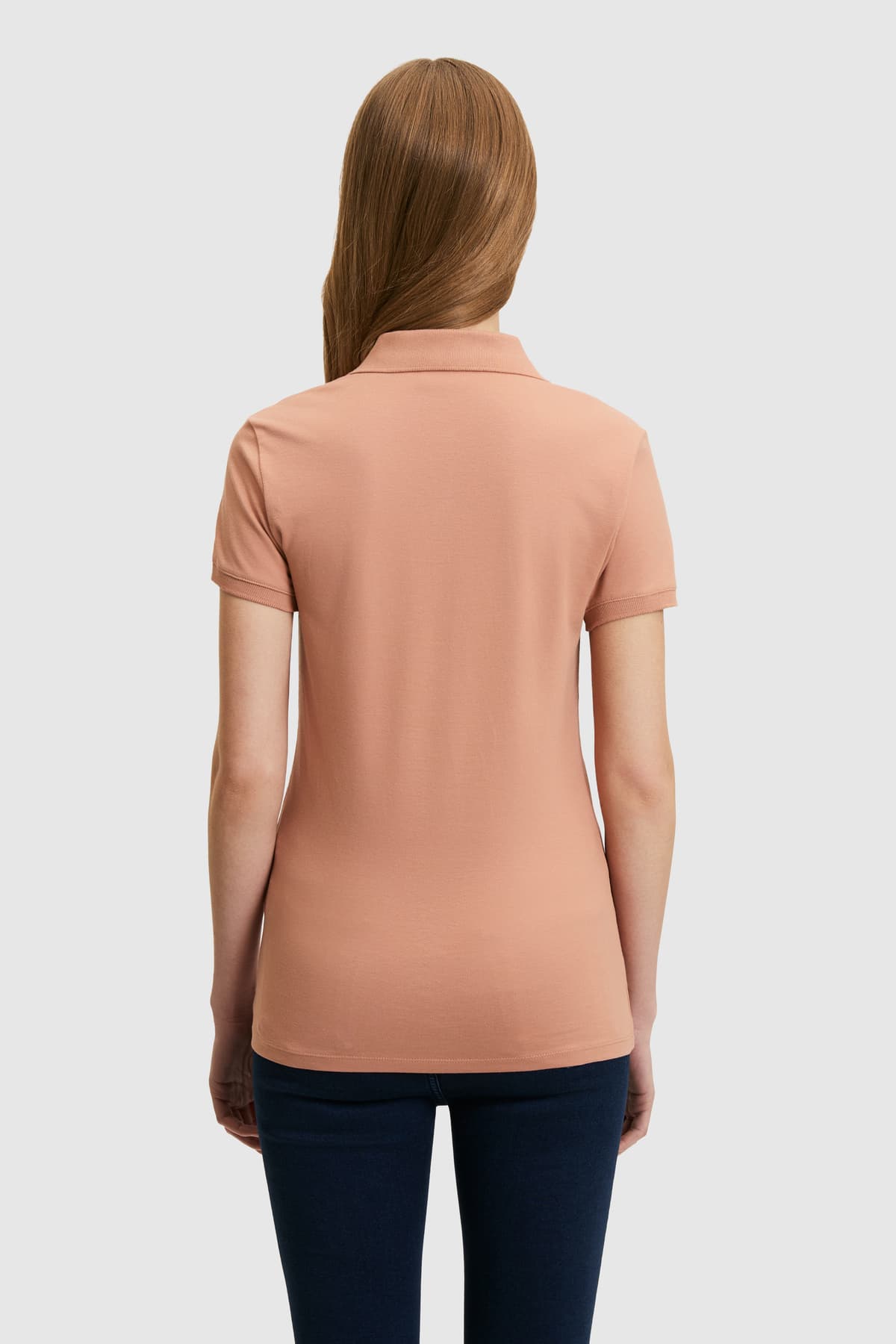 تیشرت زنانه یقه پولو U.S. Polo Assn. پودری ساده مدل 50323461-VR042 تیشرت زنانه یقه پولو U.S. Polo Assn. پودری ساده مدل 50323461-VR042