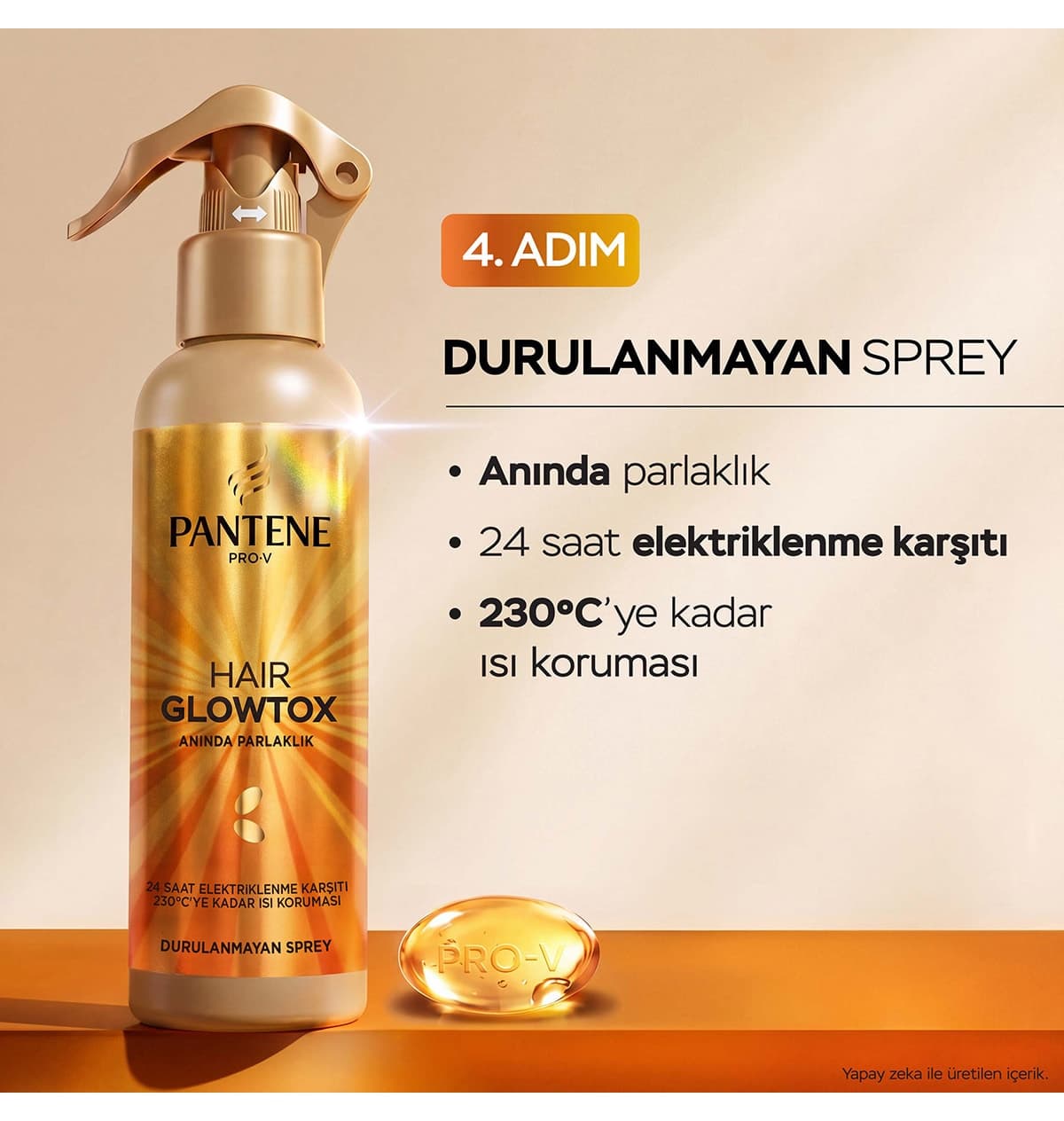 اسپری مو Pantene مدل Hair Glowtox ضد وز، براقکننده و محافظ حرارت 200ml اسپری مو Pantene مدل Hair Glowtox ضد وز، براقکننده و محافظ حرارت 200ml