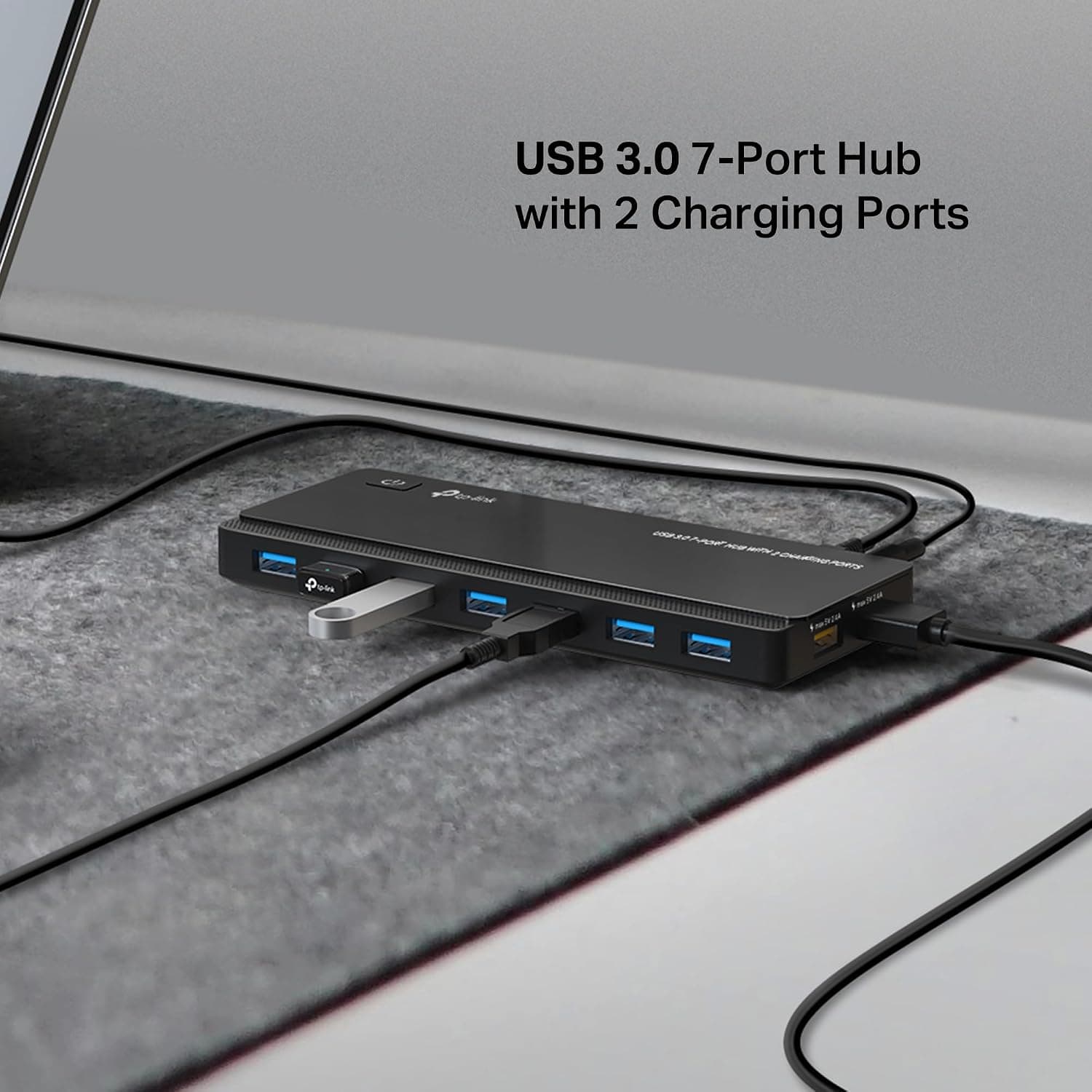 هاب USB برقدار TP-Link ۷ پورت USB 3.0 و ۲ پورت شارژ مدل UH720 هاب USB برقدار TP-Link ۷ پورت USB 3.0 و ۲ پورت شارژ مدل UH720
