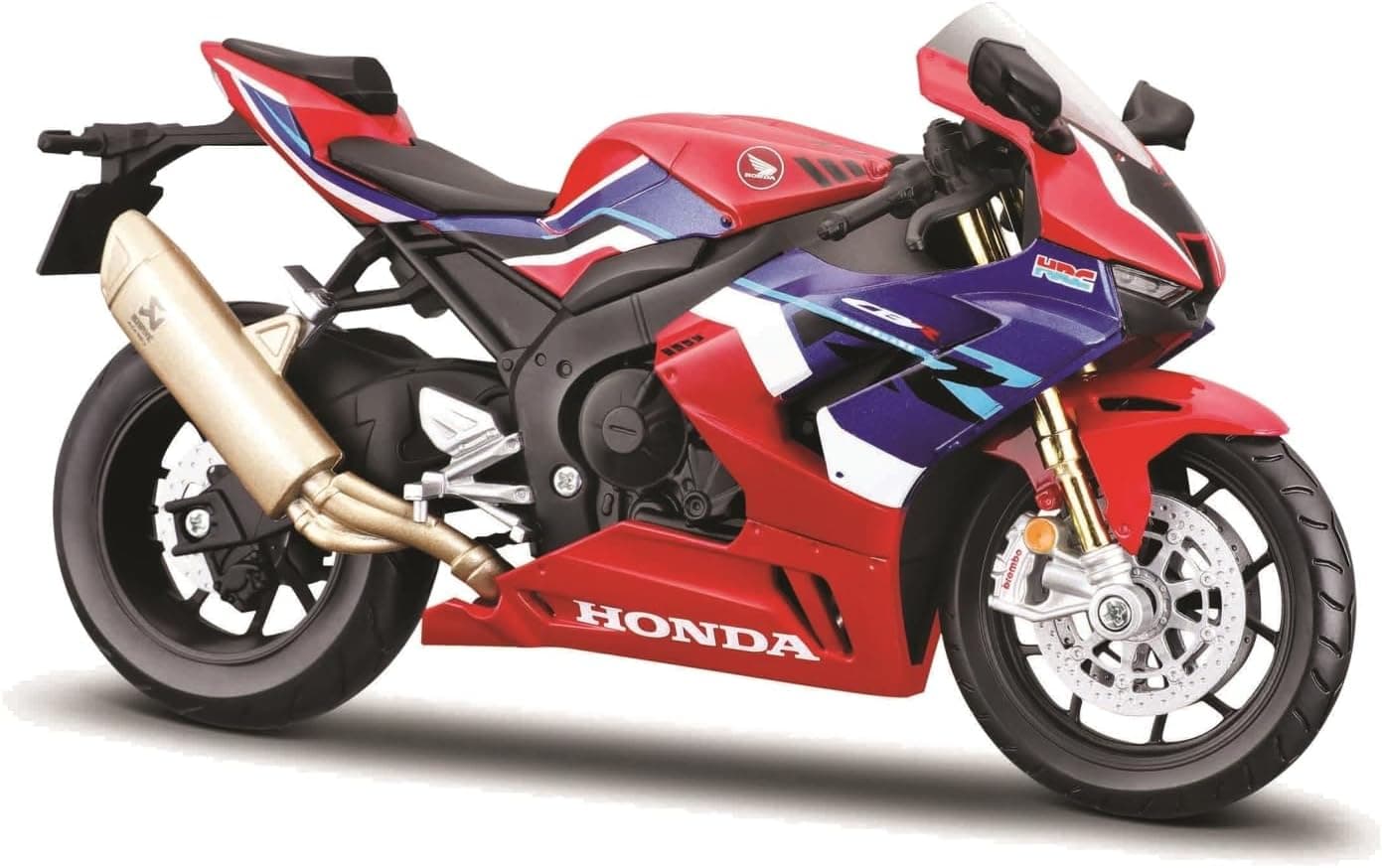ماکت موتورسیکلت Maisto Honda CBR 1000RR-R Fireblade مقیاس 1:12 با سیستم تعلیق و جک بغل تاشو قرمز/آبی 17 cm مدل 5-20099 ماکت موتورسیکلت Maisto Honda CBR 1000RR-R Fireblade مقیاس 1:12 با سیستم تعلیق و جک بغل تاشو قرمز/آبی 17 cm مدل 5-20099
