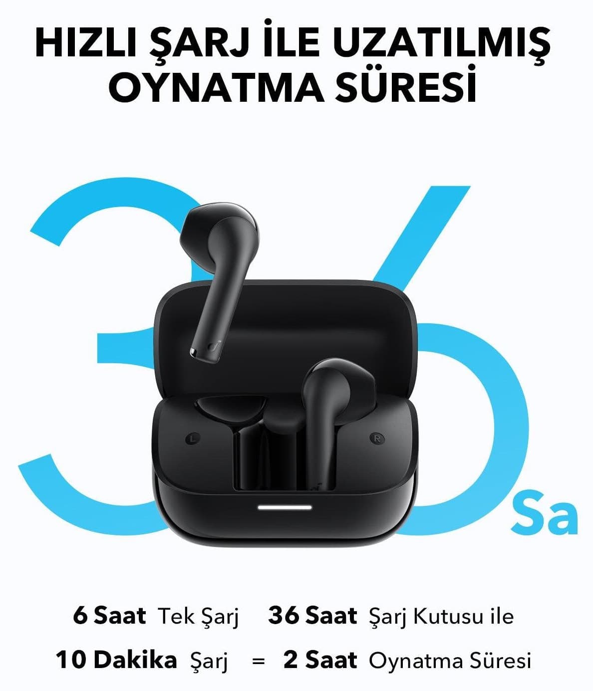 هدفون بلوتوثی درونگوشی Anker Soundcore K20i با ۳۶ ساعت پخش مشکی مدل A3994 هدفون بلوتوثی درونگوشی Anker Soundcore K20i با ۳۶ ساعت پخش مشکی مدل A3994