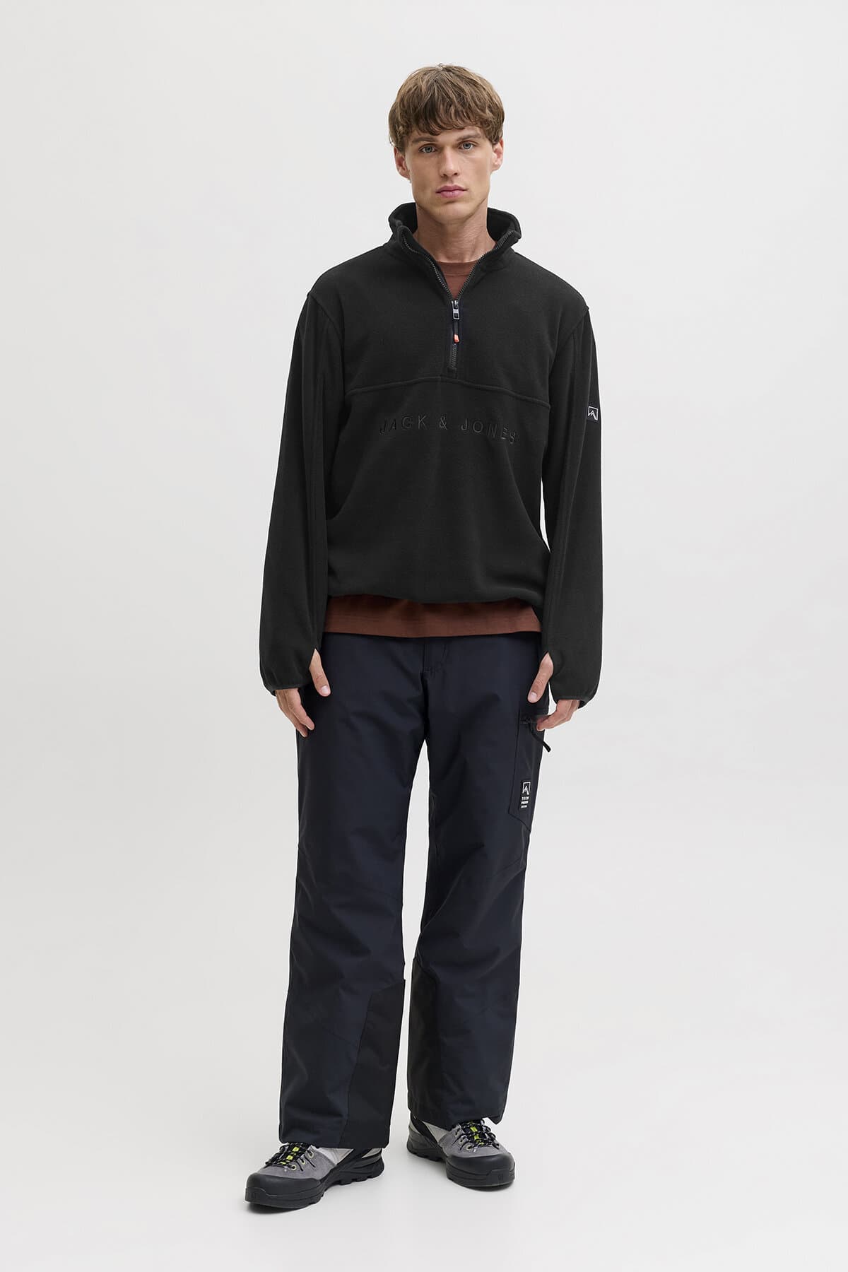 پولار مردانه Jack & Jones یقه زیپدار Alpes Half Fleece مدل 12284828 پولار مردانه Jack & Jones یقه زیپدار Alpes Half Fleece مدل 12284828