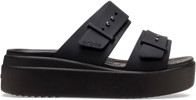 کفش زنانه Crocs Brooklyn Buckle Low Wedge مدل 207431-2Q9 کفش زنانه Crocs Brooklyn Buckle Low Wedge مدل 207431-2Q9