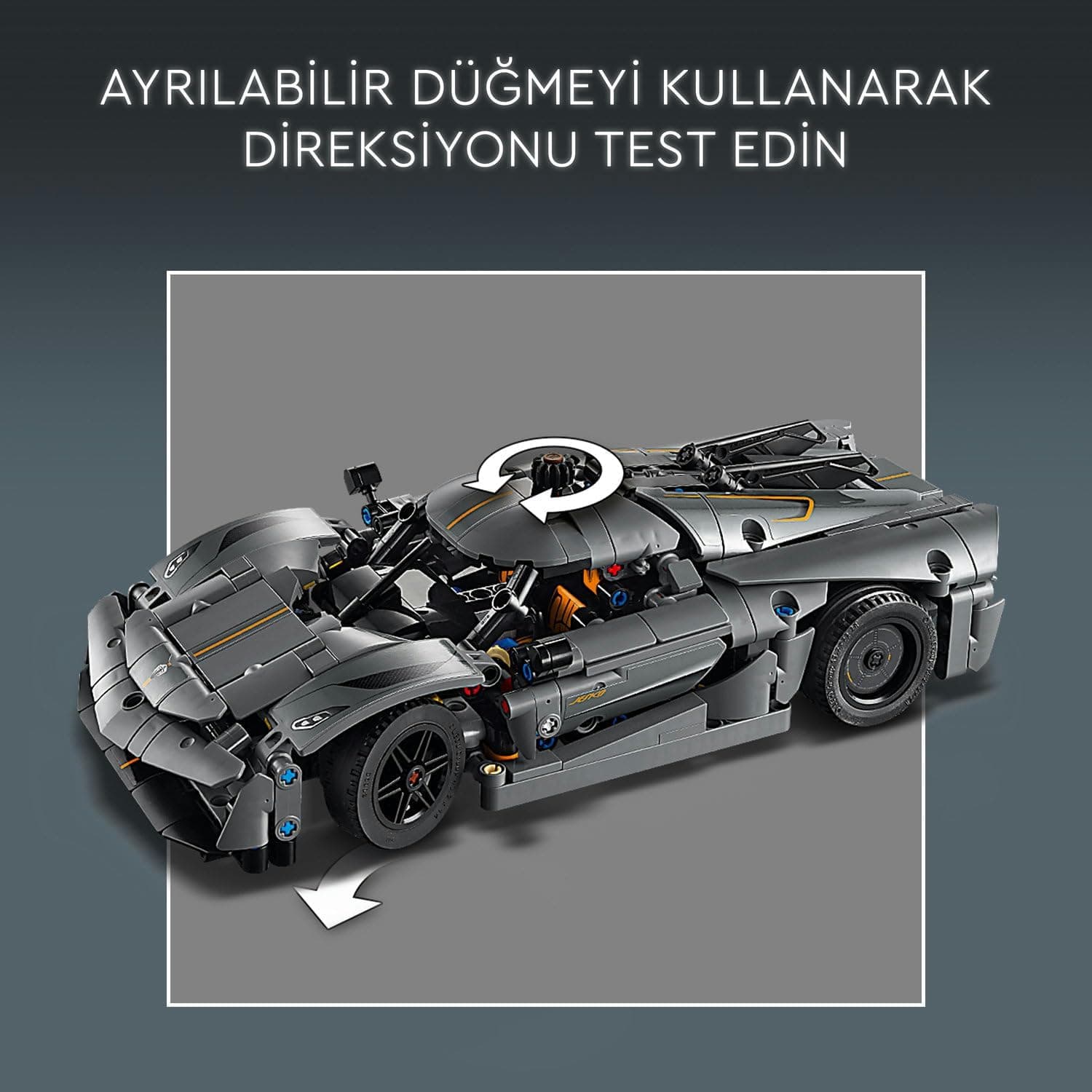 لگو Technic Koenigsegg Jesko Absolut ابرخودرو خاکستری مدل 42173 لگو Technic Koenigsegg Jesko Absolut ابرخودرو خاکستری مدل 42173