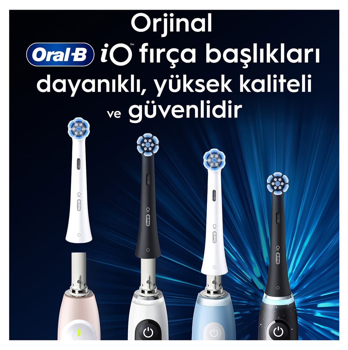 سر یدکی مسواک برقی Oral-B سری iO Radiant White بسته 4 عددی سر یدکی مسواک برقی Oral-B سری iO Radiant White بسته 4 عددی