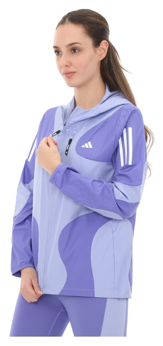 بادگیر بارانی زنانه adidas مدل Iw0034-k بنفش بادگیر بارانی زنانه adidas مدل Iw0034-k بنفش