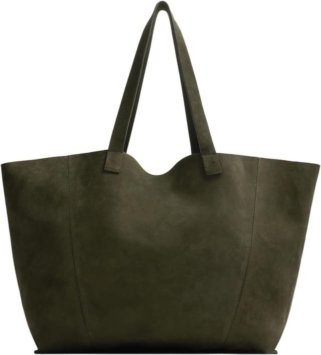 کیف توت چرمی زنانه Zara رنگ خاکی سبز مدل Z2comp:bowlıng کیف توت چرمی زنانه Zara رنگ خاکی سبز مدل Z2comp:bowlıng