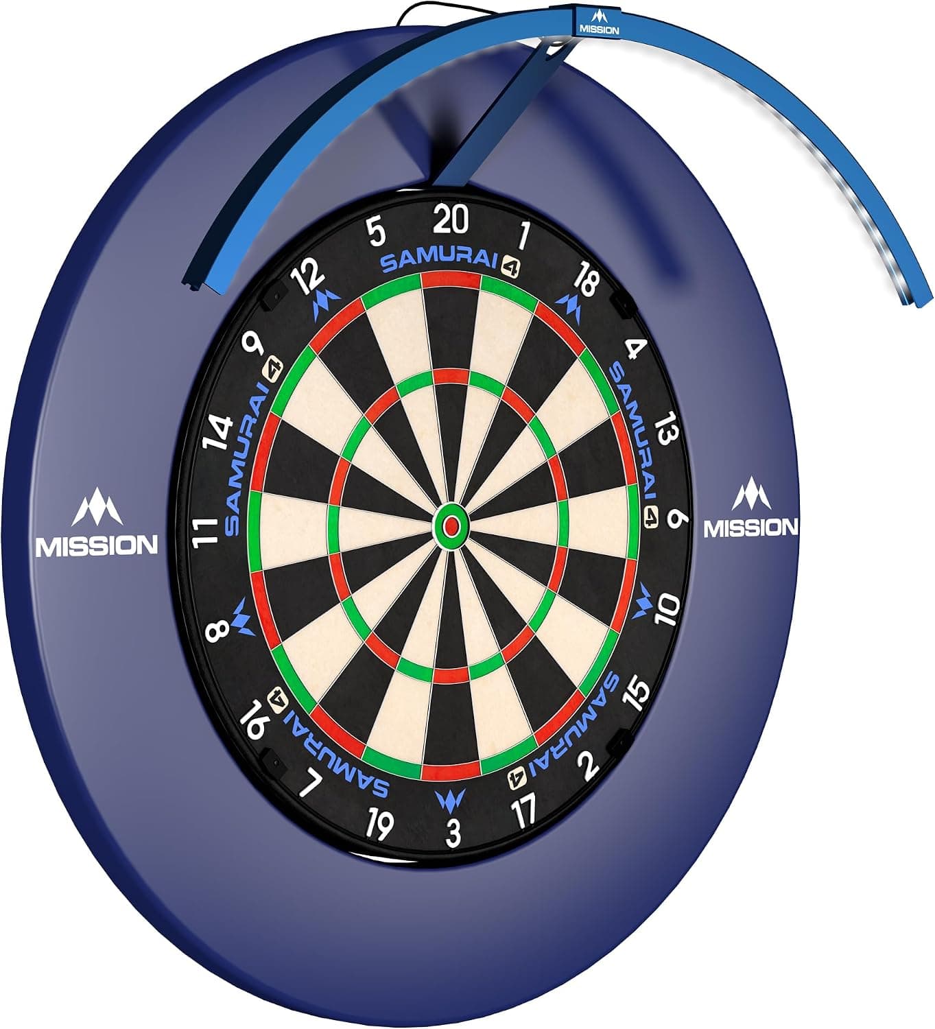 سیستم نورپردازی صفحه دارت Mission Darts مدل Torus 120° با LED سفید روشن، قابل حمل و USB C سیستم نورپردازی صفحه دارت Mission Darts مدل Torus 120° با LED سفید روشن، قابل حمل و USB C